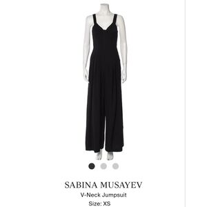 Sabina Musayev Black Jumpsuit